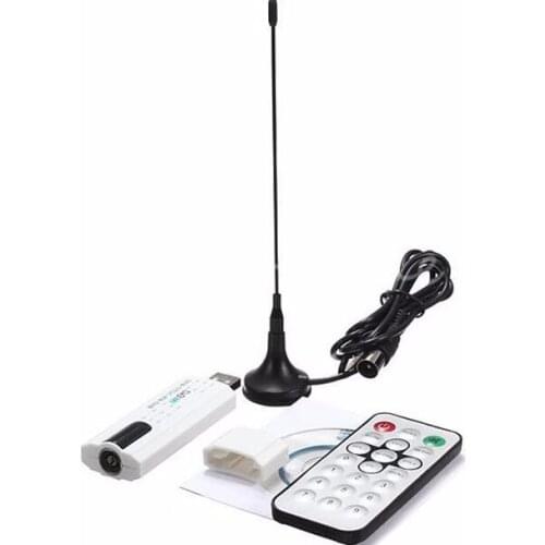 Digital DVB-T2/T DVB-C USB 2.0 TV Tuner Stick HDTV Receiver with Antenna Remote Control HD USB Dongle PC/Laptop for Windows