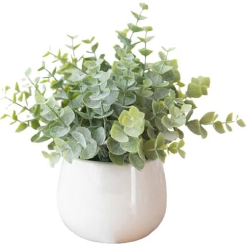 Artificial Plant Realistic Nice-looking Beautiful Artificial Flower Plastic Fake Potted Plant Decoration for Home Bonsai in Pot