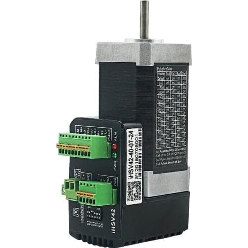 JMC 78W NEMA 17 Integrated AC servo motor iHSV42-40-07-24 Shaft 5mm work 24VDC with 1000 lines encoder Integrated servo motor