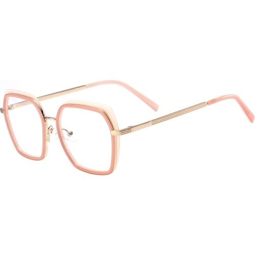 Colorful Square Fashion Full Rim Women Optical Eyeglasses For Prescription Lenses Myopia Multifocal