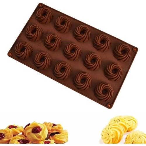 Swirl Shaped Silicone Cake Mold Form For Baking Cookies Pudding Ice Cream Styling Tools Kitchen Bakeware Pan