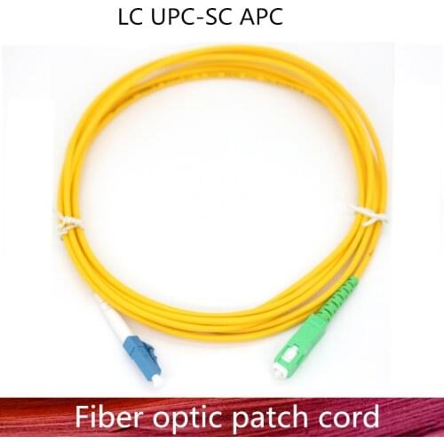 LC/UPC to SC/APC Fiber Optic Patch Cord Cable LC-SC 1m/3m/5m/10m/20m/30m Jumper Single Mode Simple Fiber Optical Parch Cord