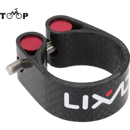 Lixada Carbon Fiber Seat Post Clamp Carbon 30.2mm 34.9mm Seatposts Clamps Bicycle Parts