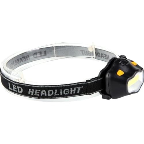 Mini Waterproof COB LED Headlamp 3 Modes Safety Headlight Camping Flashlight Head Lamp C1