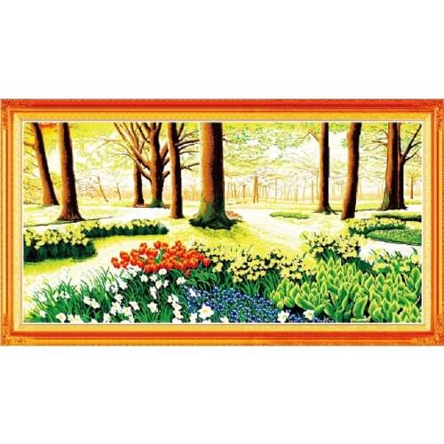 Promised Land cross stitch kit lanscape tree 18ct 14ct 11ct count printed canvas stitching embroidery DIY handmade needlework