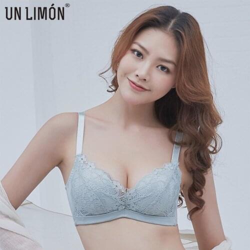 UNLIMON Women Lingerie Lace Soft Push Up Bra