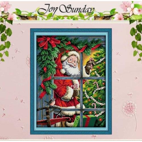 Christmas Elderly cartoon Counted Cross Stitch 11CT 14CT Cross Stitch Set Wholesale Cross-stitch Kit Embroidery Needlework