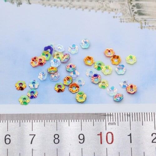 20g 5mm Plum flower loose sequin Paillettes sew on crafts DIY wedding dress apparel shoes bag caps headwear sewing Accessories