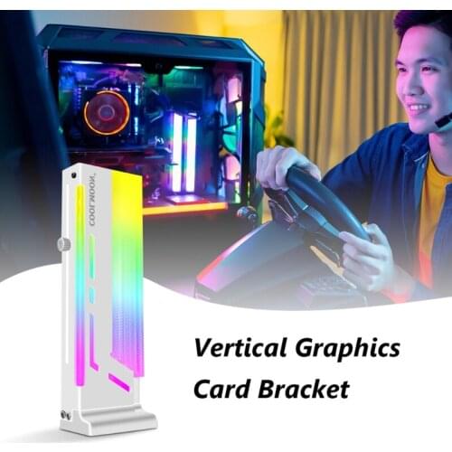 Coolmoon CM-GH2 Vertical GPU Support Bracket Colorful 5V A-RGB Bracket Computer Graphics Video Card Stand GPU Holder