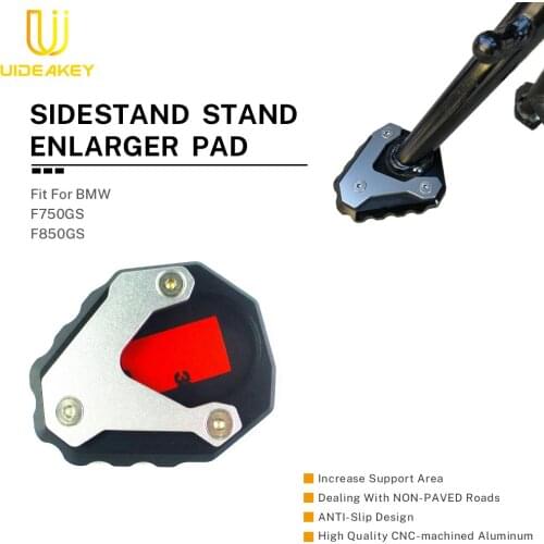 For BMW F750GS F850GS F 750GS F 850GS Motorbike Kickstand Foot Side Stand Extension Pad Support Plate Motorcycle Accessories