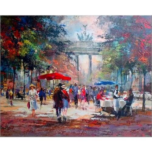 Full Embroidery Counted Cross Stitch Kits Needlework - Crafts 14 ct Aida DIY Handmade Decor Oil painting - Under the lime-tree