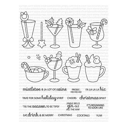 Drink & Be Merry Transparent Clear Silicone Stamp/Seal for DIY scrapbooking/photo album Decorative clear stamp A0426