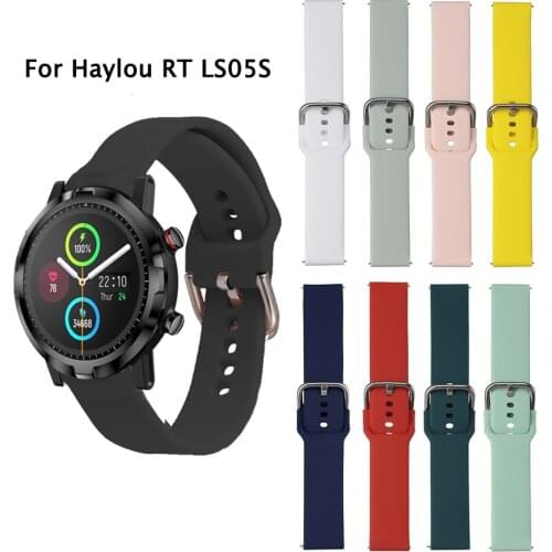 Silicone Stap for Xiaomi Haylou RT LS05S Smart Watch Sport Replacement Band Bracelet for Huami Amazfit GTR 47mm/GTR 2 2e Strap