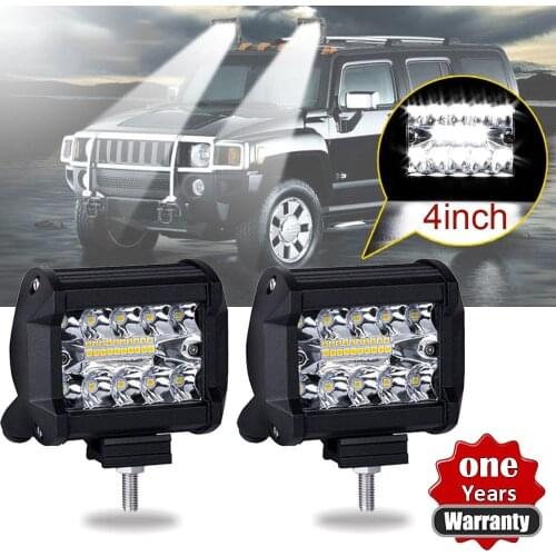 60W Spot Cree LED Light Work Bar Lamp Driving Fog Offroad SUV 4WD Offroad Driving Lamp Headlight ATV UTV Boat Truck
