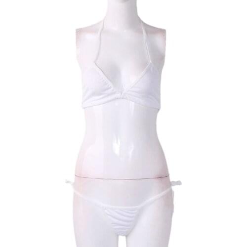 Lady Sexy Lingerie Babydoll Dress Bikini Top Bra Swimsuit Swimwear G-string Sets