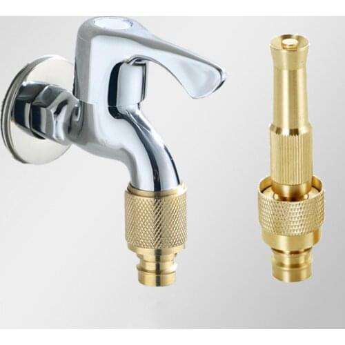 1/2" 3/4" Thread Quick Connector Garden Irrigation Connector Faucet Nozzle Adapter Water Gun Joints Garden Watering Wash Car