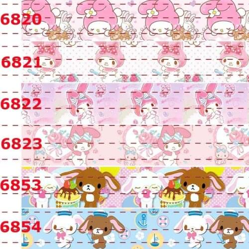 10yards -different sizes -Japanese cartoon Grosgrain ribbon - dogs printed ribbon