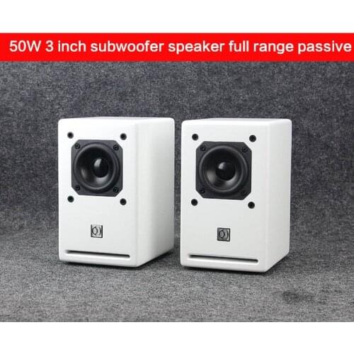 50W 3 Inch Subwoofer Speaker High Power Full Frequency Passive Audio High Fidelity Home Fever Super Subwoofer Mini Front Speaker
