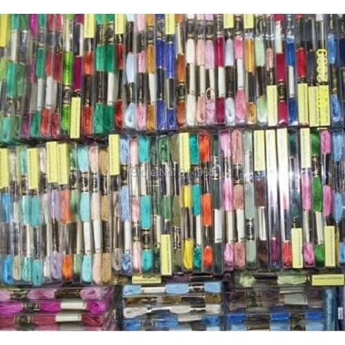 8 Full Sets(one full set have 447 pieces,one piece each color) Or Choose Any Colors Cross Stitch Floss Thread 447X8=3576 Pieces