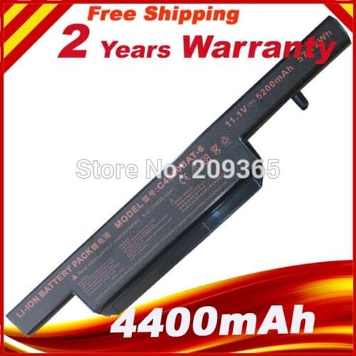 New battery for Clevo C4500 C4500BAT-6 6-87-C480S-4P4 series 11.1v 4400mah 6cell