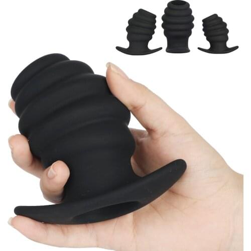 Butt Plug Douche Enema Anal Dilator Hollow Anal Plug Sex Toys For Woman Men Gay Prostate Massager Peep Vaginal Sex Products