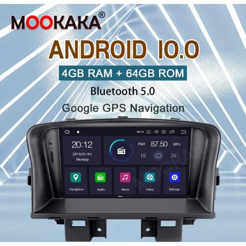 Car Android Radio Stereo Multimedia For Chevrolet Cruze 2009-2012 Video Player 4G 64G Navigation GPS No DVD Wifi Free Map IPS