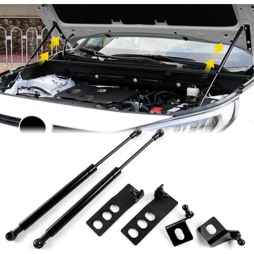 Pair Auto Gas Struts Front Hood Engine Bonnet Bars Shock Damper Lift For Toyota RAV4 2019 2020 Car Styling
