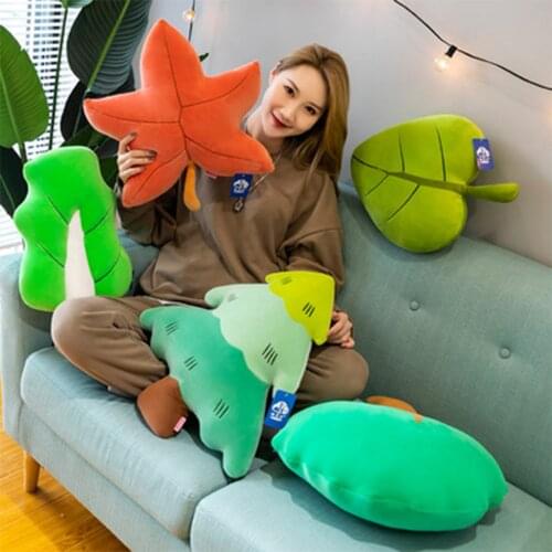Cartoon Soft Plush Toy Cute Plant Shape Throw Pillow Toys Gift Back Support Soft Cushion Home Decor Kawaii Stuffed pillow Gifts