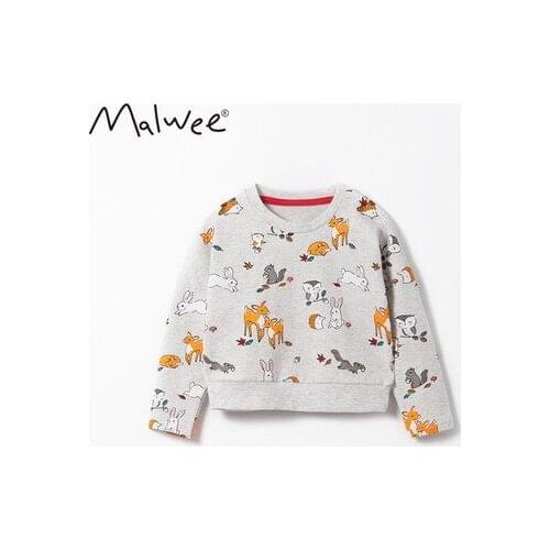 Childrens Sweatshirt Baby Boys and Girls Cartoon Sweatshirt 2021 Spring New Kids Cute Cotton Girl T Shirt Baby Pullover Tees