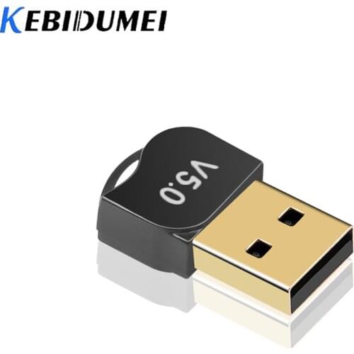 Kebidumei USB Bluetooth Adapter V5.0 Dual Mode Wireless Bluetooth Dongles Music Sound Receiver Adaptador Bluetooth Transmitter