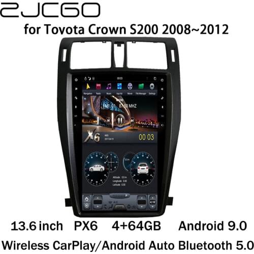 Car Multimedia Player Stereo GPS DVD Radio Navigation NAVI Android Screen Monitor for Toyota Crown S200 2008 2009 2010 2011 2012