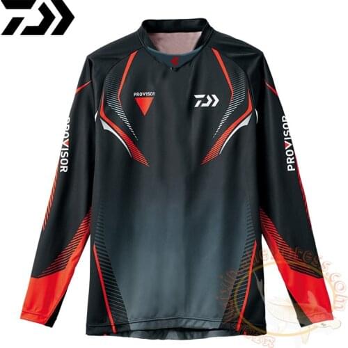 2022 Man DAWA Long Sleeve Anti-UV Fishing Jersey Breathed Jerseys Fishing Clothing Autumn Cycling Hiking Summer Fishing Shirt