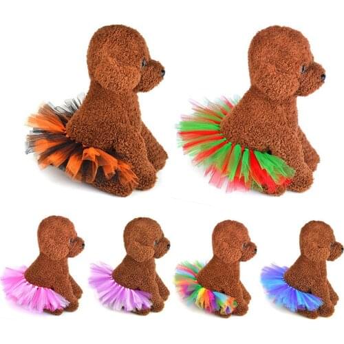 New Summer Princess Pet Dog Wedding Dress Sweet Dog Mesh Skirt Clothes Pet Tutu Skirt Christmas Halloween Costume 30E