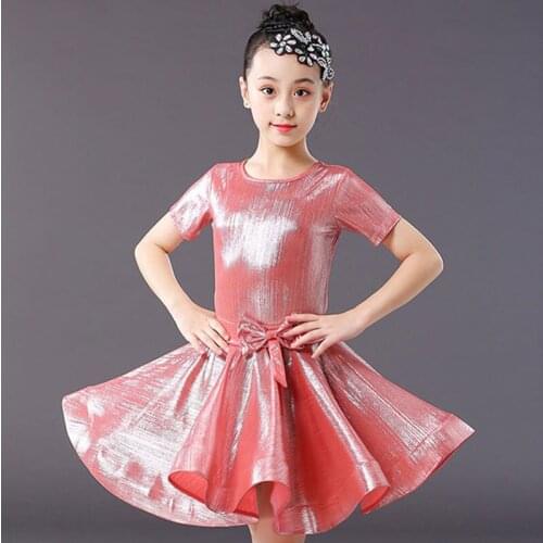 New Girl Latin Dance Dress Children Latin Dancing Practice Clothes Competition Performance Ballroom Dance Dress Costume