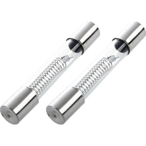 ABSF 2 x 0.65A 5KV 6mm x 40mm Axial Glass Fuse Tubes for miniwave Oven