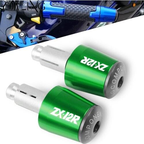 Motorcycle Handle Bar End Handlebar Grips Cap Anti Silder Plug For Kawasaki Ninja ZX-12R ZX12R 2000 2001 2002 2003 2004 2005