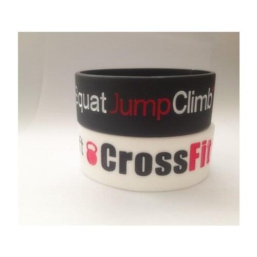 Silicone bracelet CROSSFIT SquatJumpClimbThrowLift