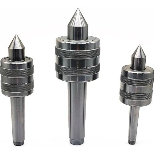 MT1 MT2 MT3 MT4 Steel Lathe Live Center Taper Tool Triple Bearing CNC Live Revolving Milling Center Taper Machi Accessories