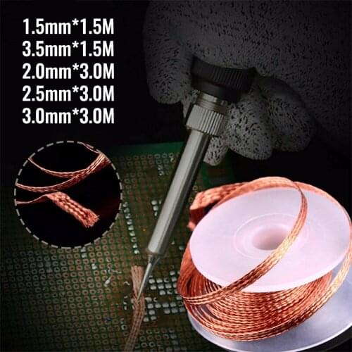 Welding Suction Line Desoldering Braid Welding Solder Remover Wick Wire Lead Cord for BGA Repair
