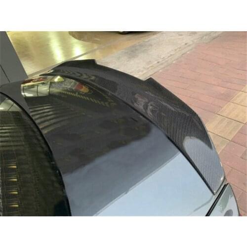 PSM Real Carbon Fiber Rear Trunk Wing Spoiler Boot Top Lip Cover HighKick For BMW F36 420i 428i 435i 4 Door Gran Coupe 2014-2020