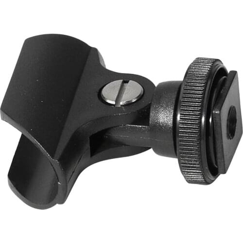 Hot Shoe Microphone Clip for Video Camera/Interview Microphone Accessories Angle adjustment design