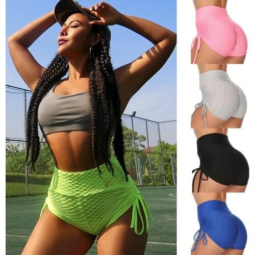 Women Fitness Bubble Tight Shorts Jogging Running Stretchy Bandage Shorts Women Gym Casual Shorts Women Shorts Sport