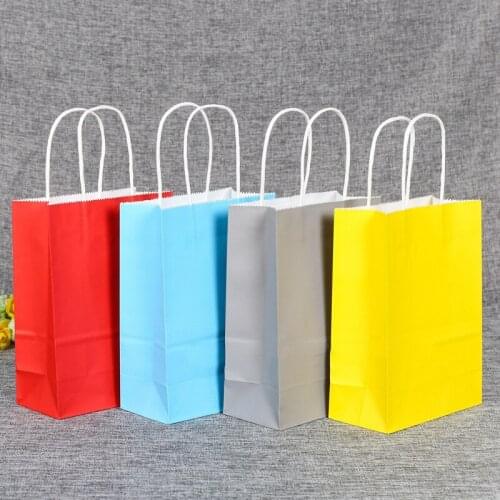 10 Colors 1pcs Kraft Paper Treat Candy Buffet Bags Wedding Party Favor Envelope Gift Wrap