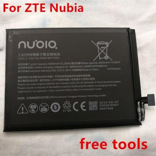 2020 new Original 4100mAh Replacement Battery For ZTE Nubia Li3839t44P6h866443 Mobile Phone