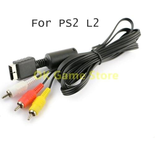 5pcs 1.8M AV Audio Video Cable Cord RCA USB Data Cable Replacement For PlayStation PS2 PS3 Controller