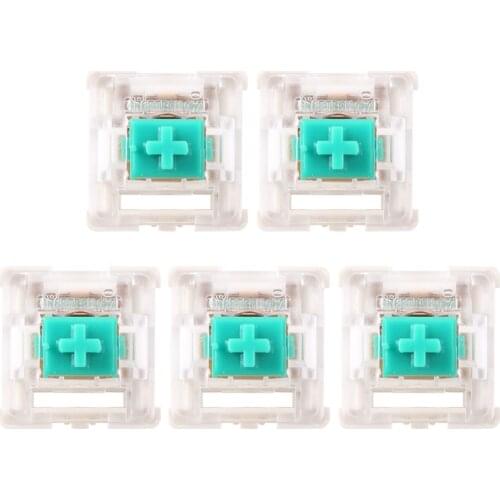 5Pcs Greetech Green Switches Axis for Razer Gaming Mechanical Keyboard for Cherry MX 3pin Switch