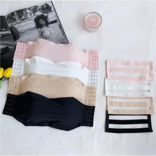 Girls Strapless Bras Womens Padded Wrap Tube Top Bandeau Cropped Tanks Tops With Pads For Female SS6066