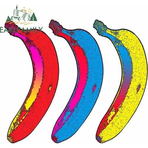 EARLFAMILY 13cm x 11.6cm For BANANA POP ART Car Decal Auto Refrigerator Car Stickers Waterproof Scratch-Proof Decoration