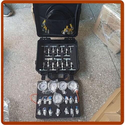 Hydraulic Pressure Gauge Test Coupling Tester Tool Kit For Excavator Caterpillar Testing Diagnostic Tool Set