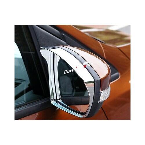 Chrome Side Door Mirror Eyebrow Cover Trim 2pcs for Ford Kuga Escape 2013-2018